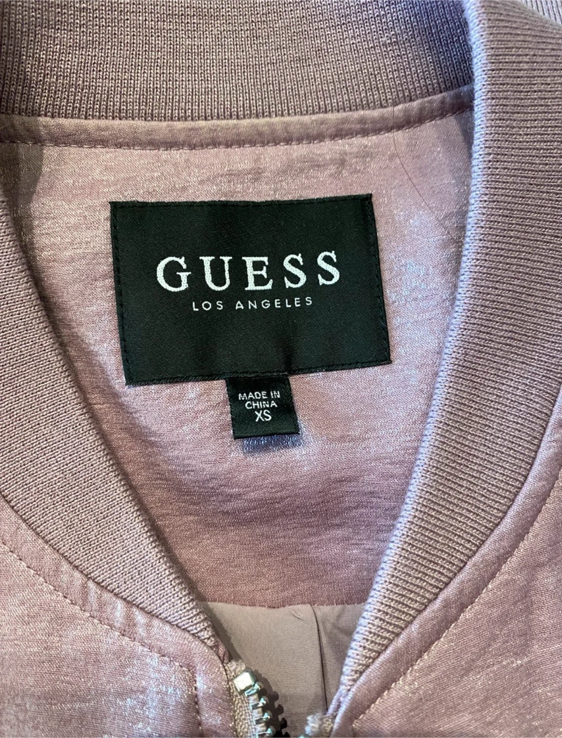 Guess ruffle zipper jacket purple / pink - photo 3