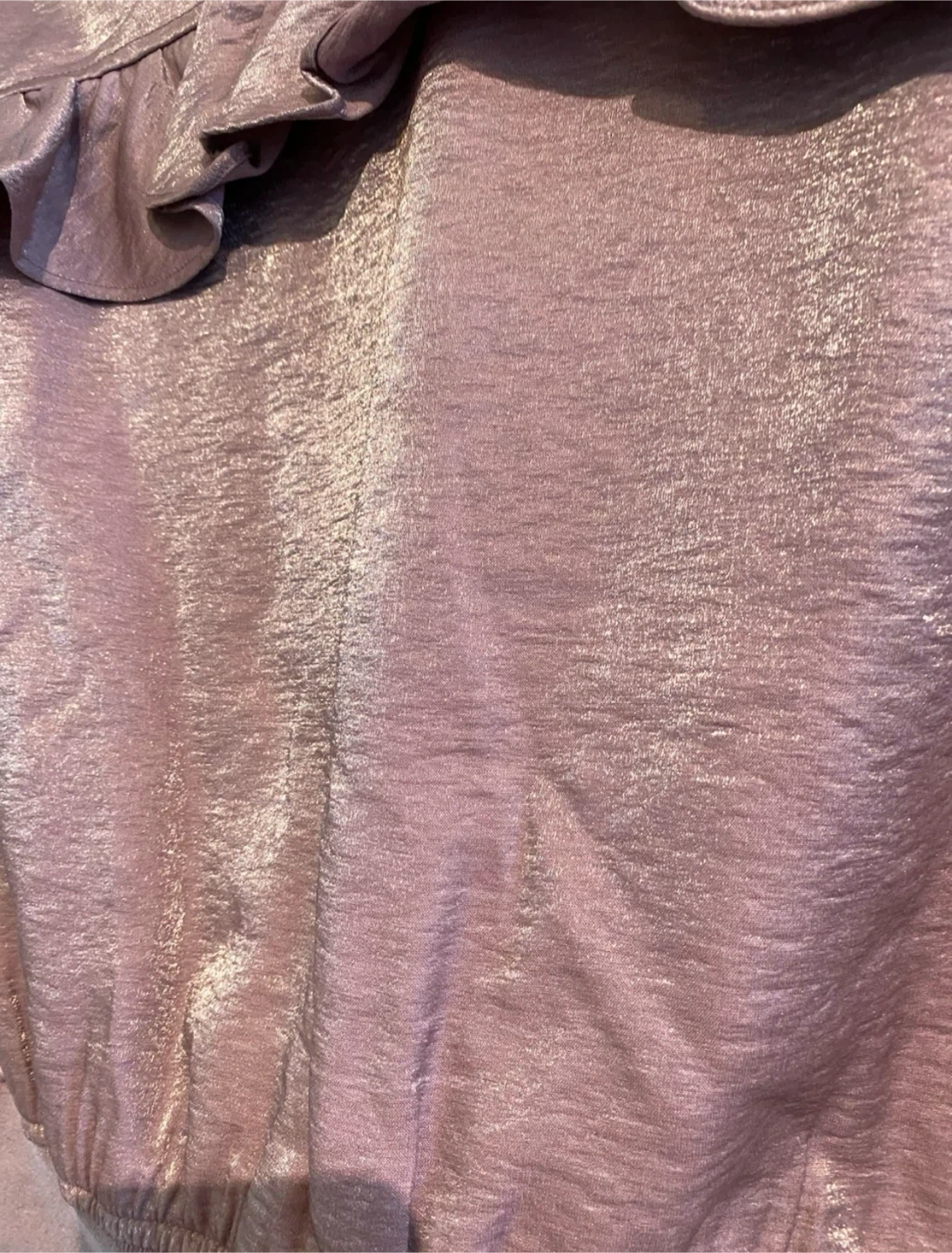Guess ruffle zipper jacket purple / pink - photo 4