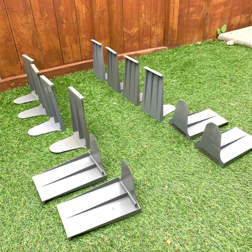 Bookends Set of 8 Shelf Book Holders Book Office Library - photo 2