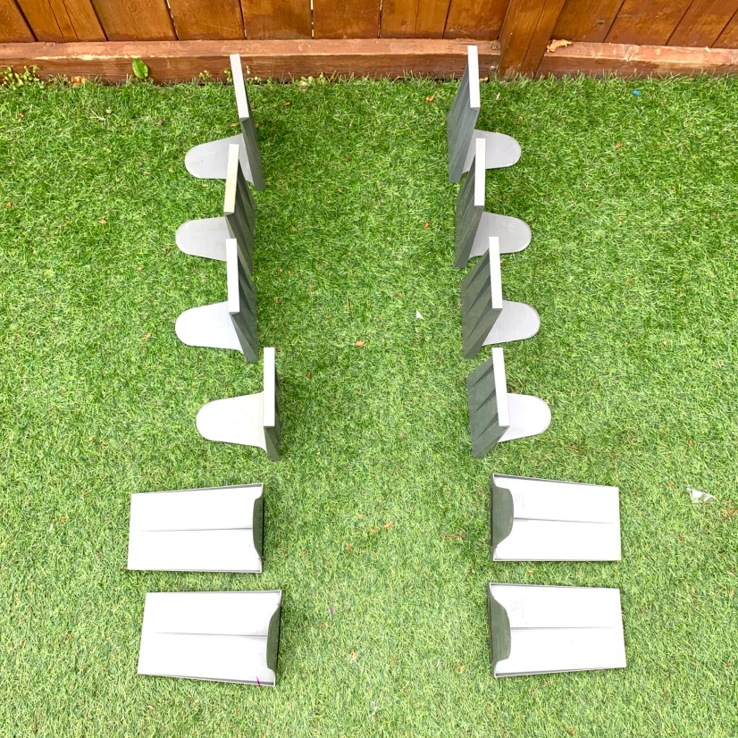 Bookends Set of 8 Shelf Book Holders Book Office Library - photo 3