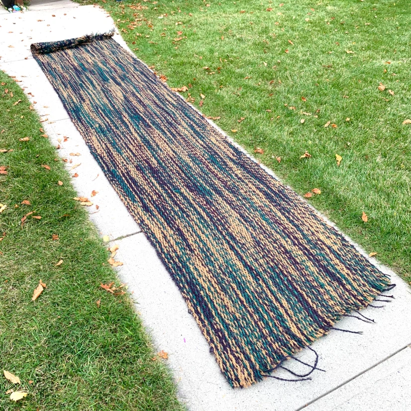 Outdoor Camping Rug Large Woven RV Patio Deck Floor Mat