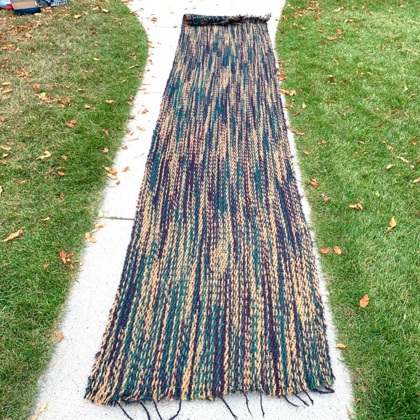 Outdoor Camping Rug Large Woven RV Patio Deck Floor Mat - photo 2