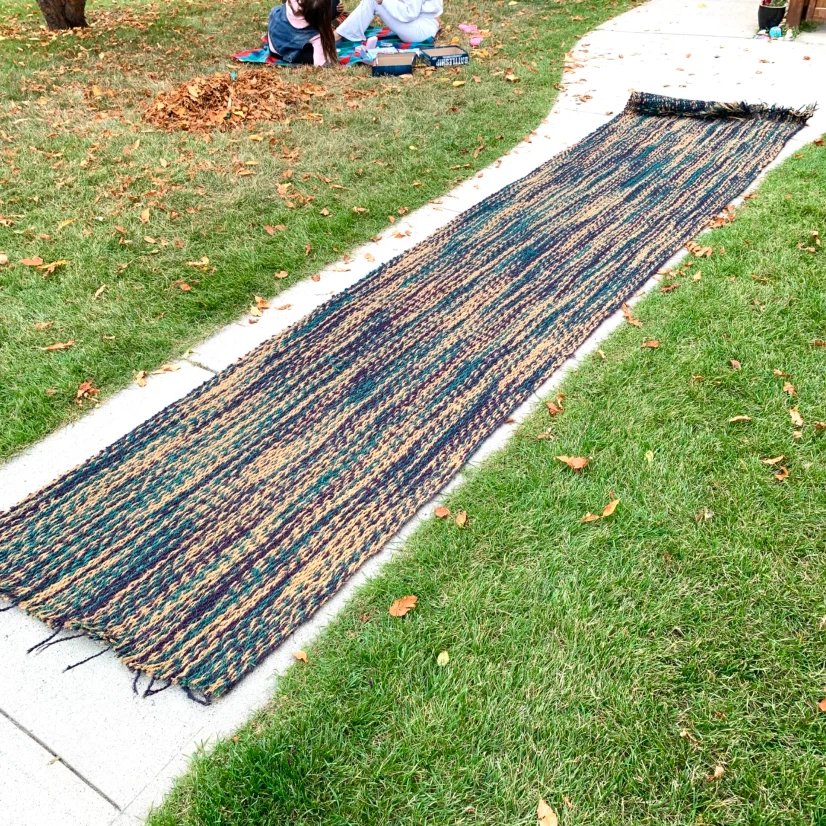 Outdoor Camping Rug Large Woven RV Patio Deck Floor Mat - photo 3