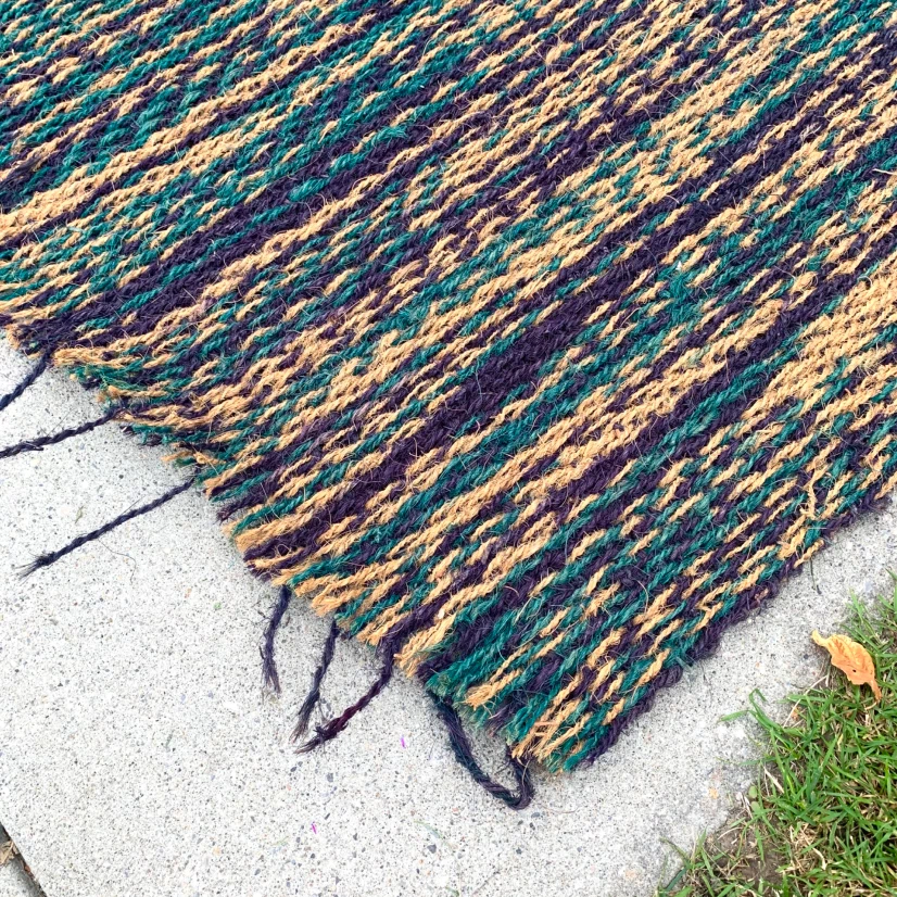 Outdoor Camping Rug Large Woven RV Patio Deck Floor Mat - photo 4