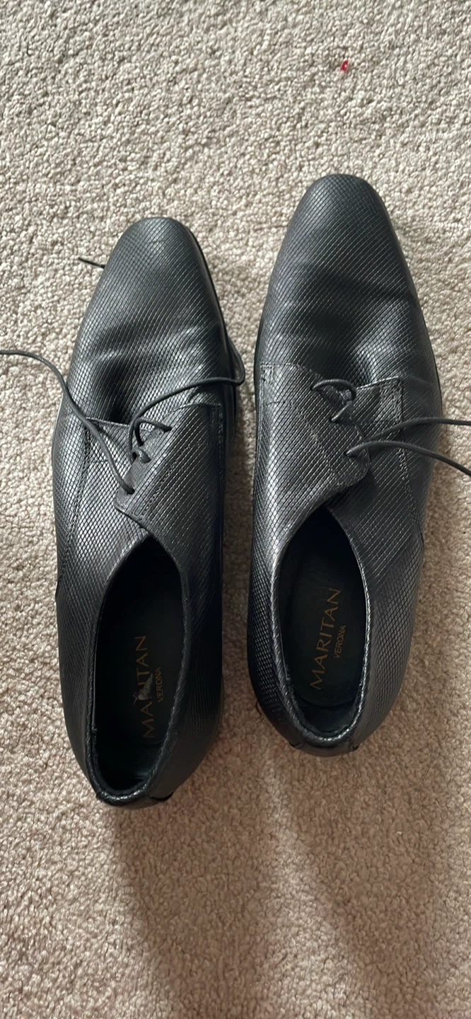 Maritan Verona Men's Black Lace-Up Dress Shoes