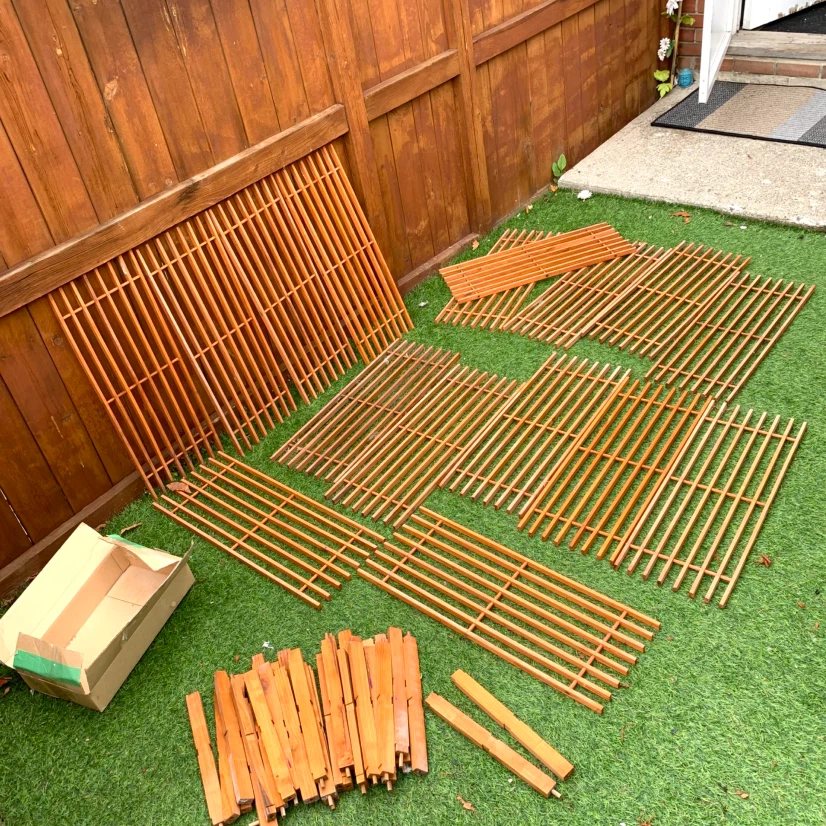 Garden Trellis Panels Wooden Plant Supports Outdoor Decor