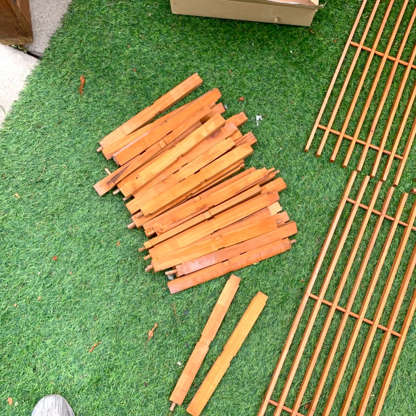 Garden Trellis Panels Wooden Plant Supports Outdoor Decor - photo 5