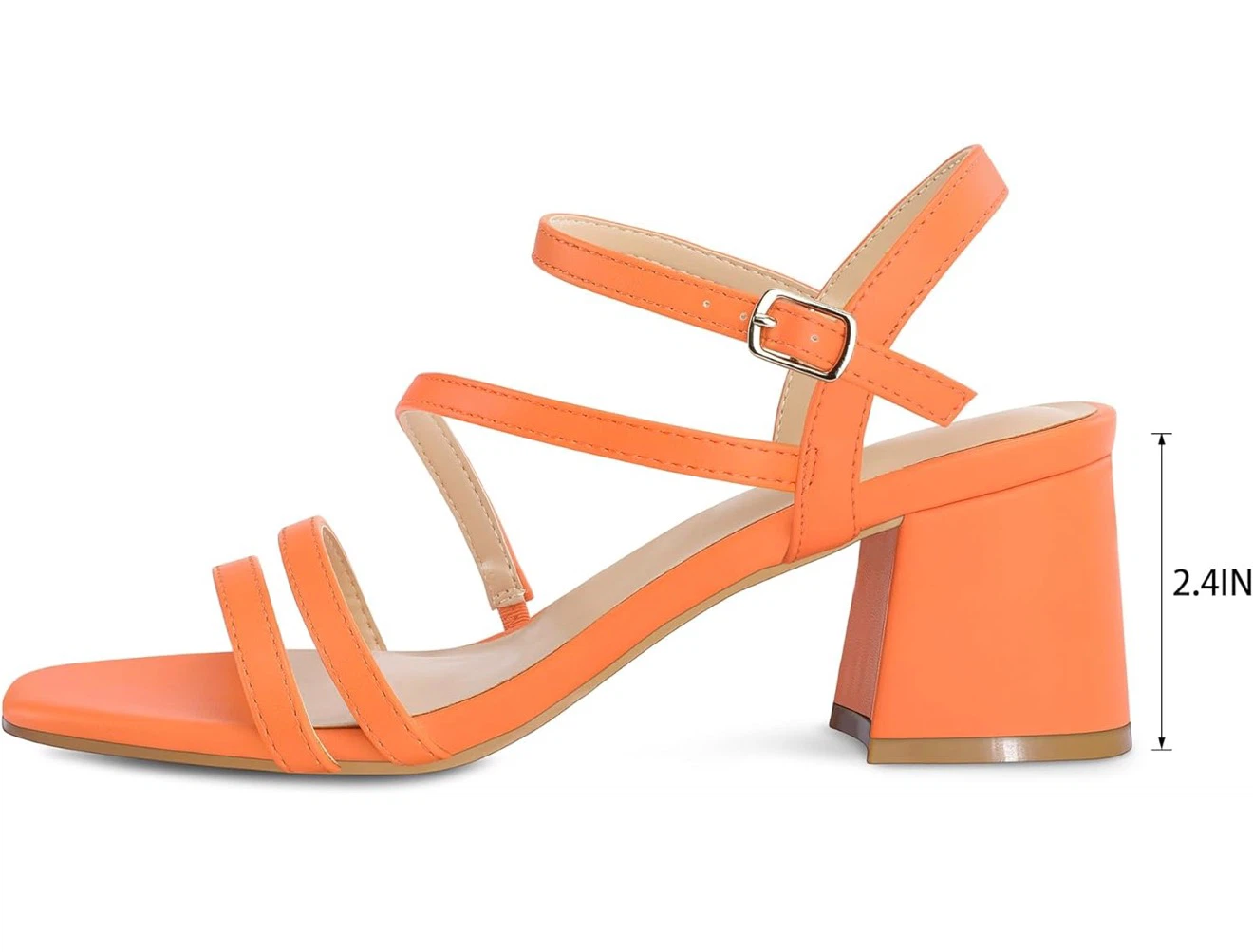Orange Block Heel Sandals - photo 5