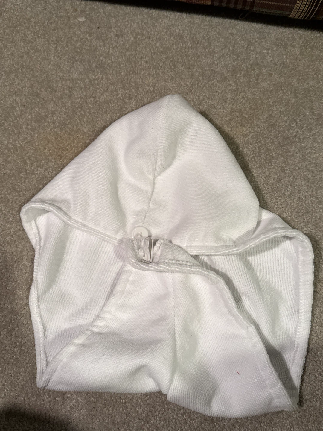 White Microfibre Hair Drying Towel Wrap