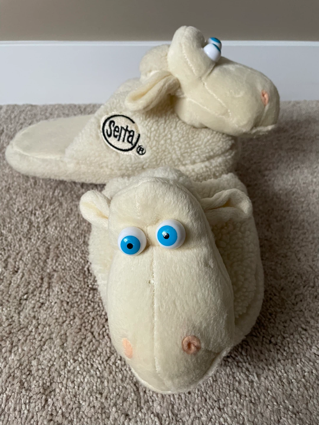 Serta Sheep Plush Slippers
