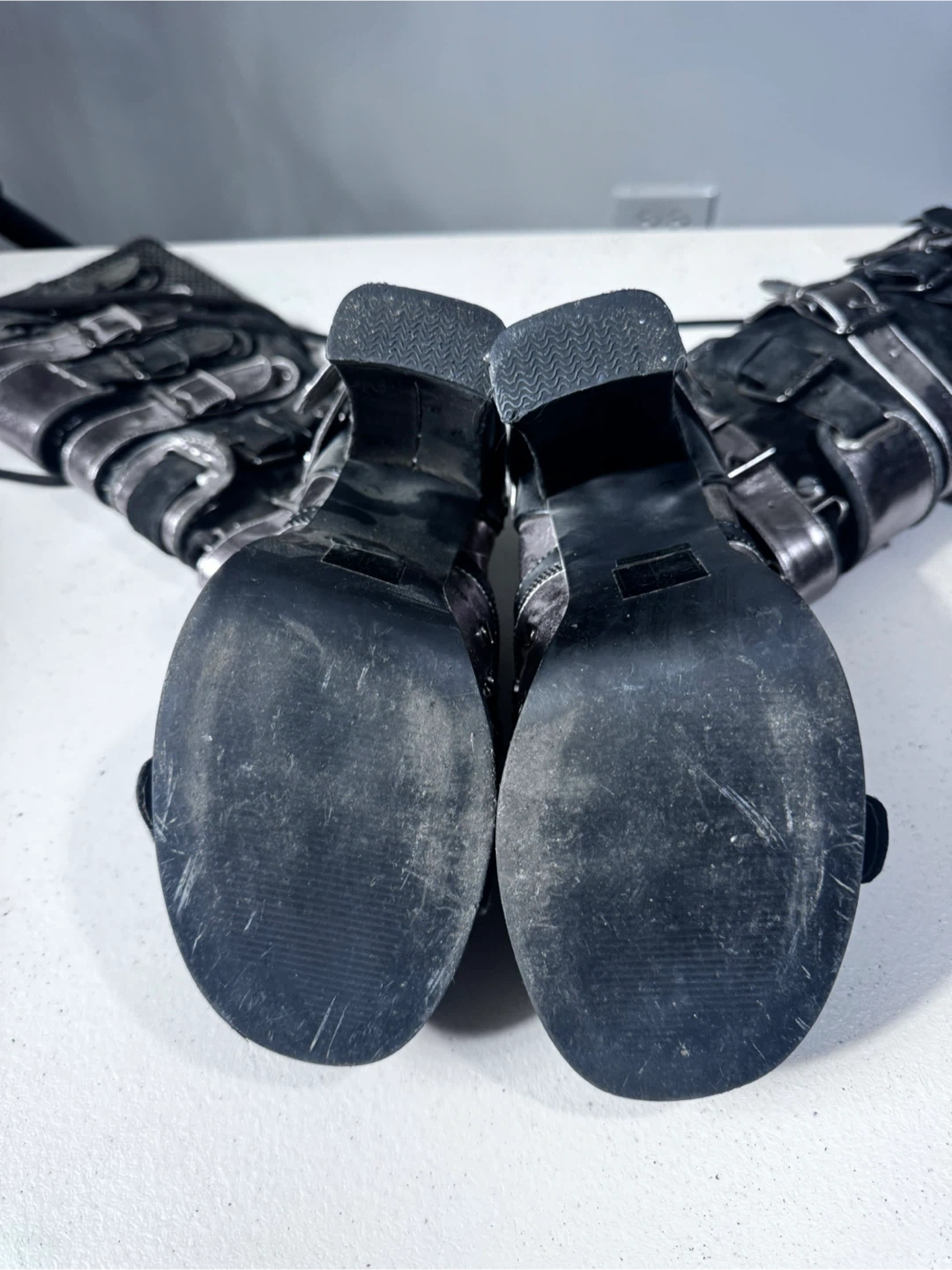 Demonia Black Buckle Boots - photo 2