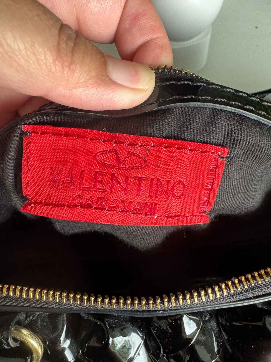 Valentino Garavani Black Patent Leather Handbag - photo 4