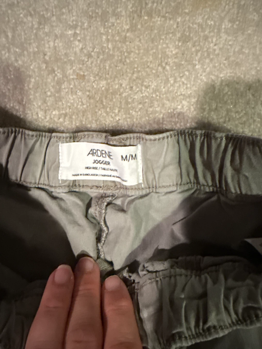 Ardene Sage Green High Rise Joggers - photo 2