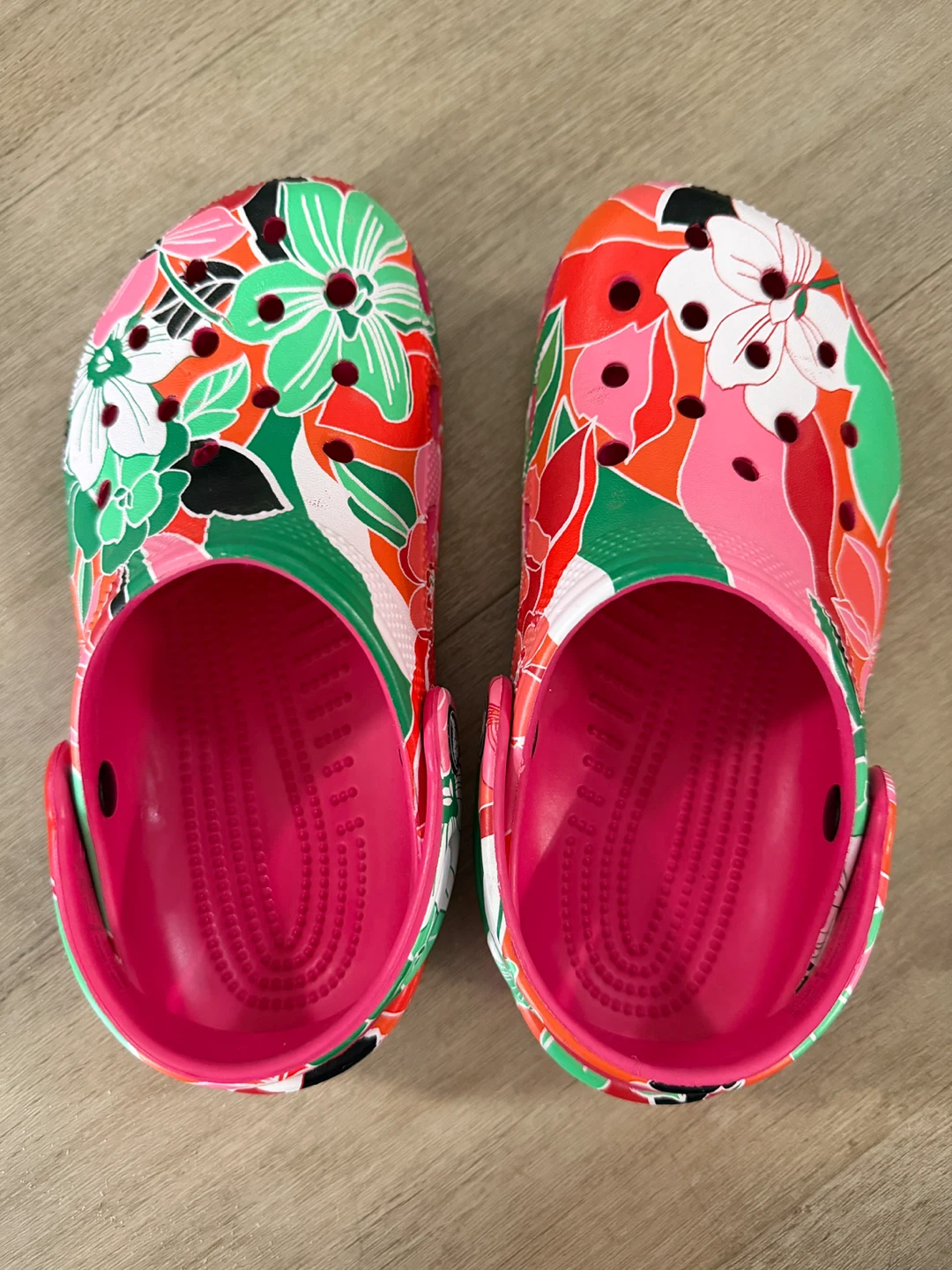Floral Crocs Clogs Size J1