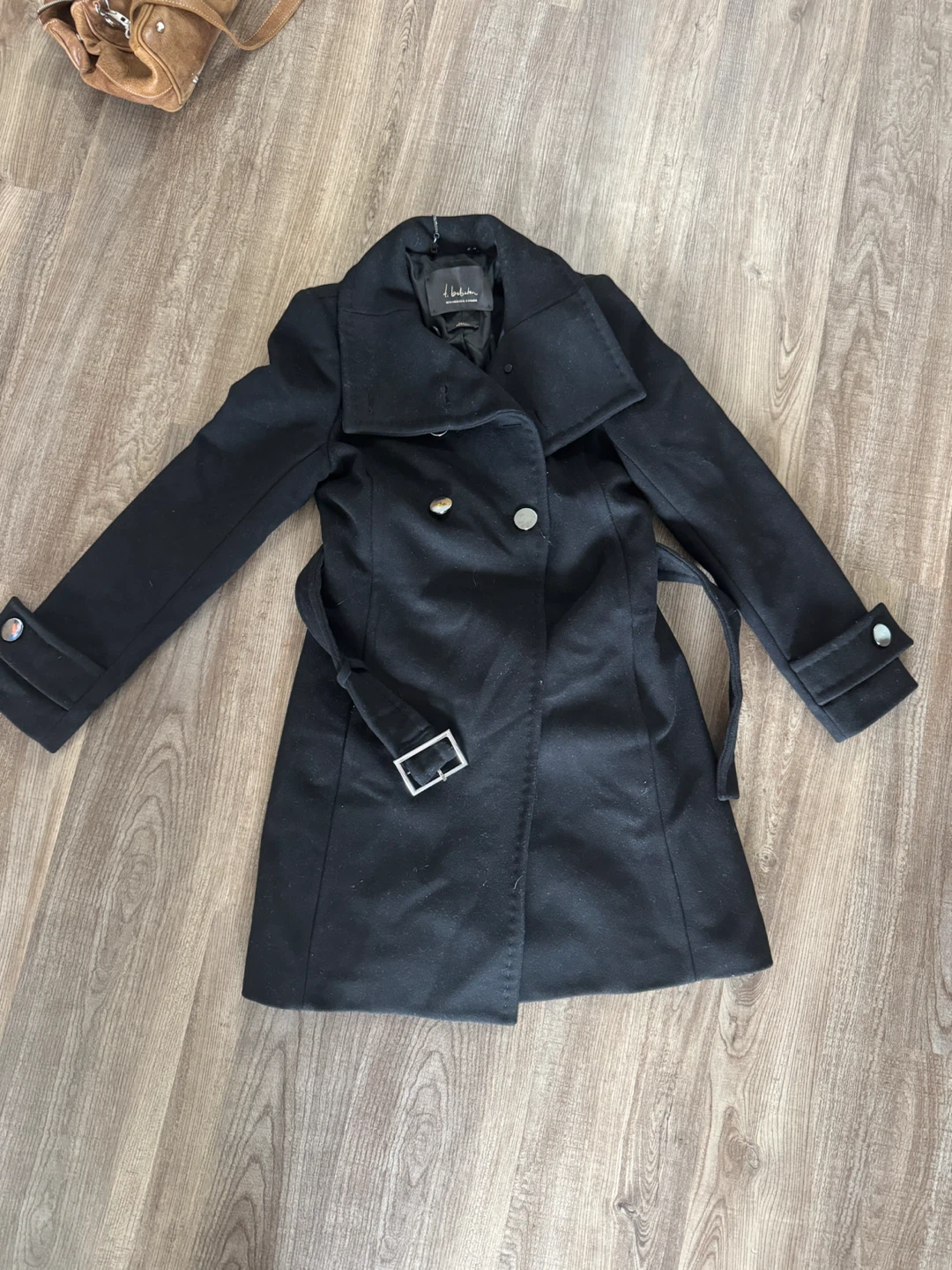 Babaton Black Wool & Cashmere Coat - photo 2