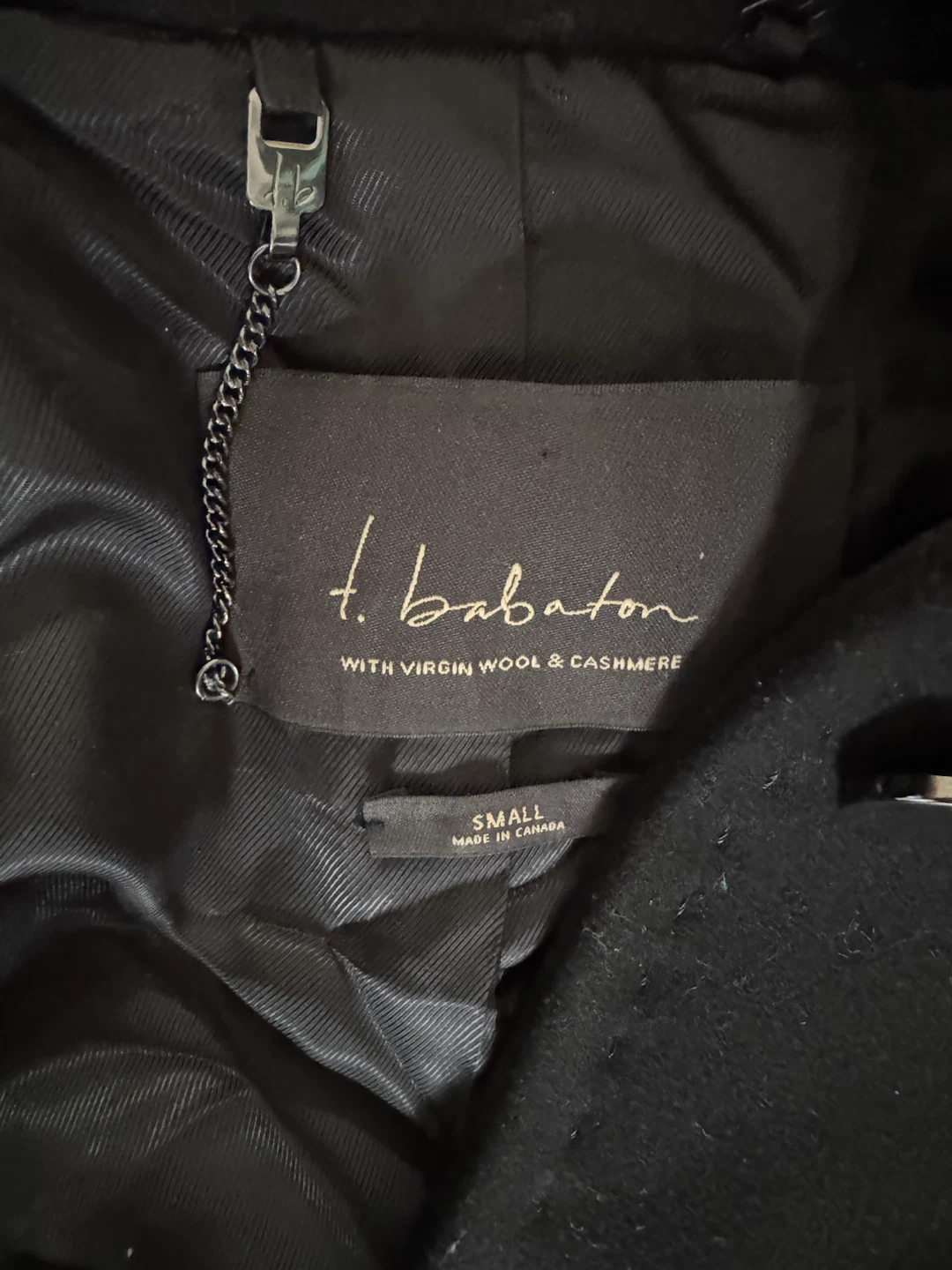 Babaton Black Wool & Cashmere Coat - photo 3