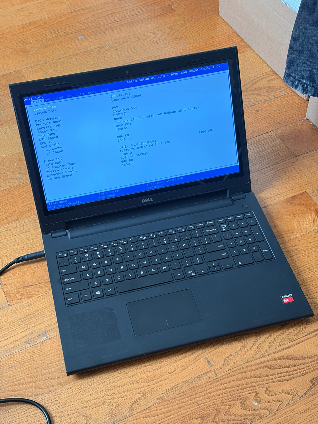 Dell Inspiron 3541 Laptop — Read