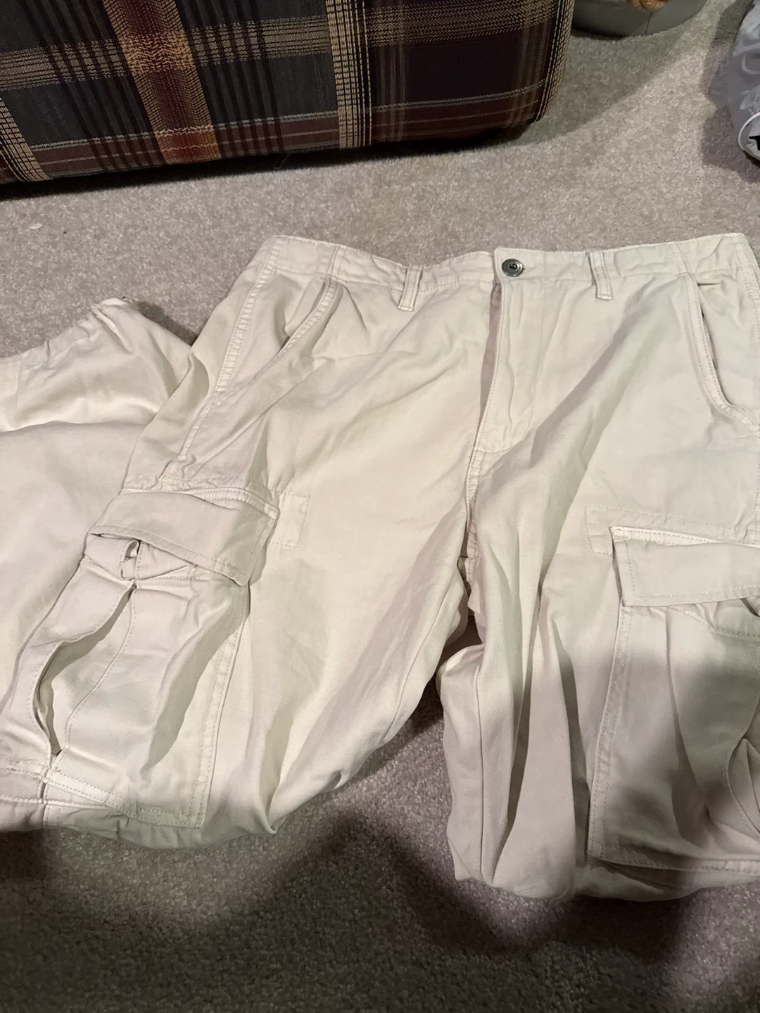 Zara Cargo Pants Cream Size 10