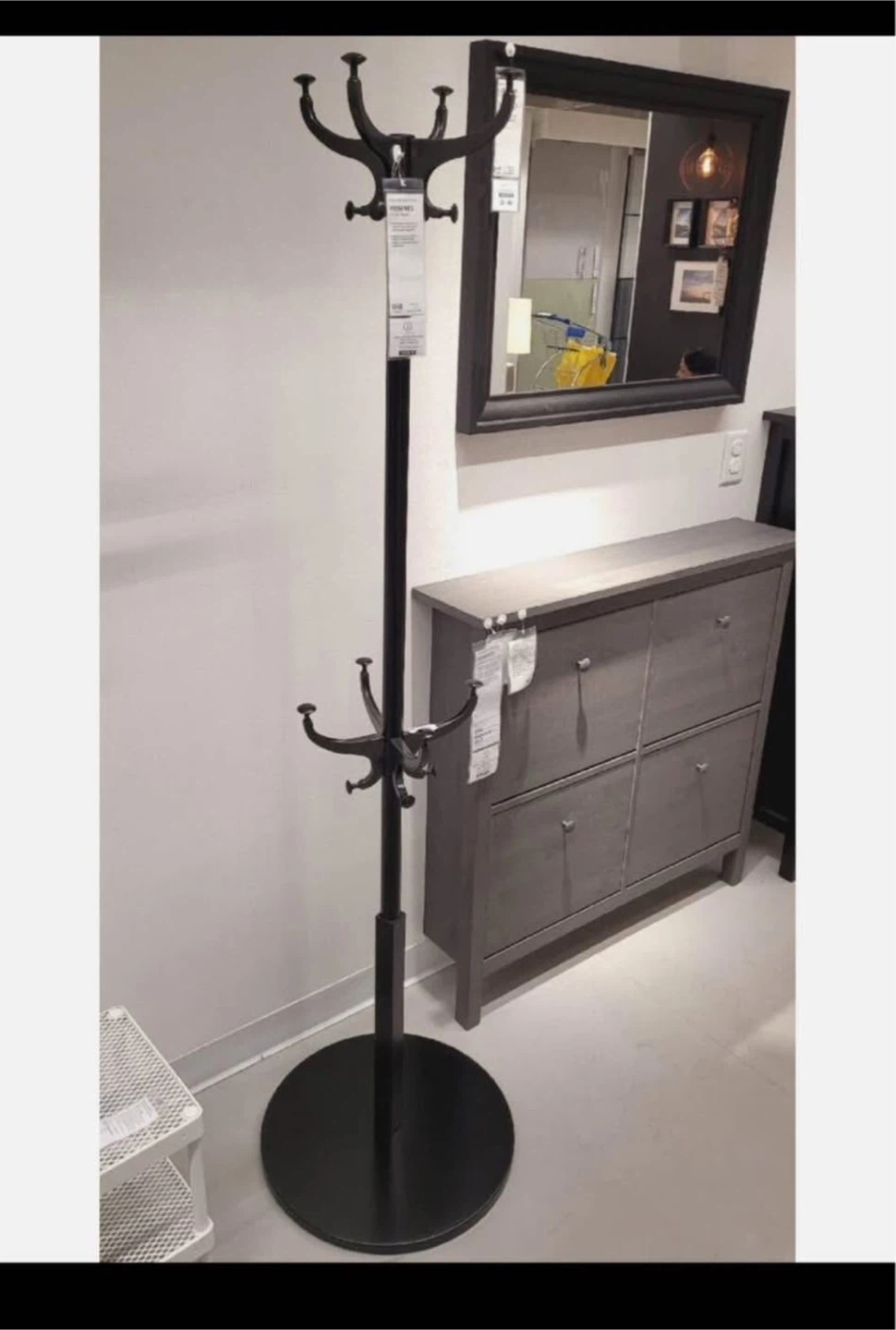 Nordic Metal Coat Rack - Black - photo 2