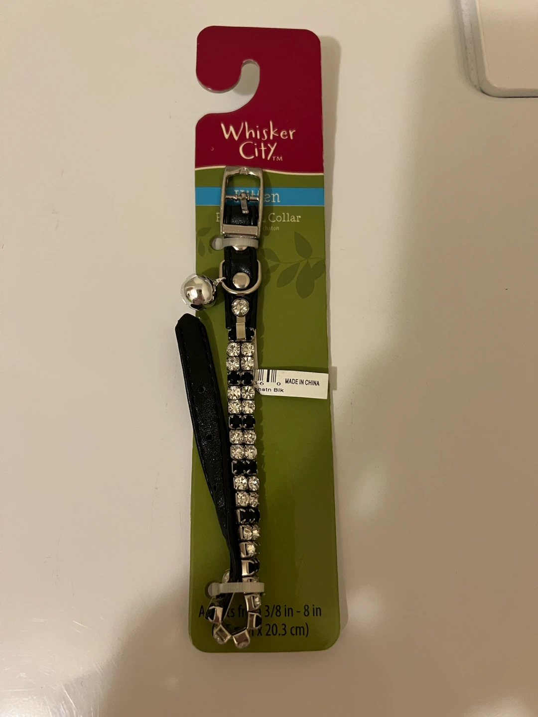 Whisker City Rhinestone Cat Collar