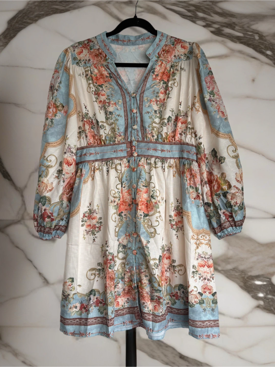 Floral Print Mini Dress