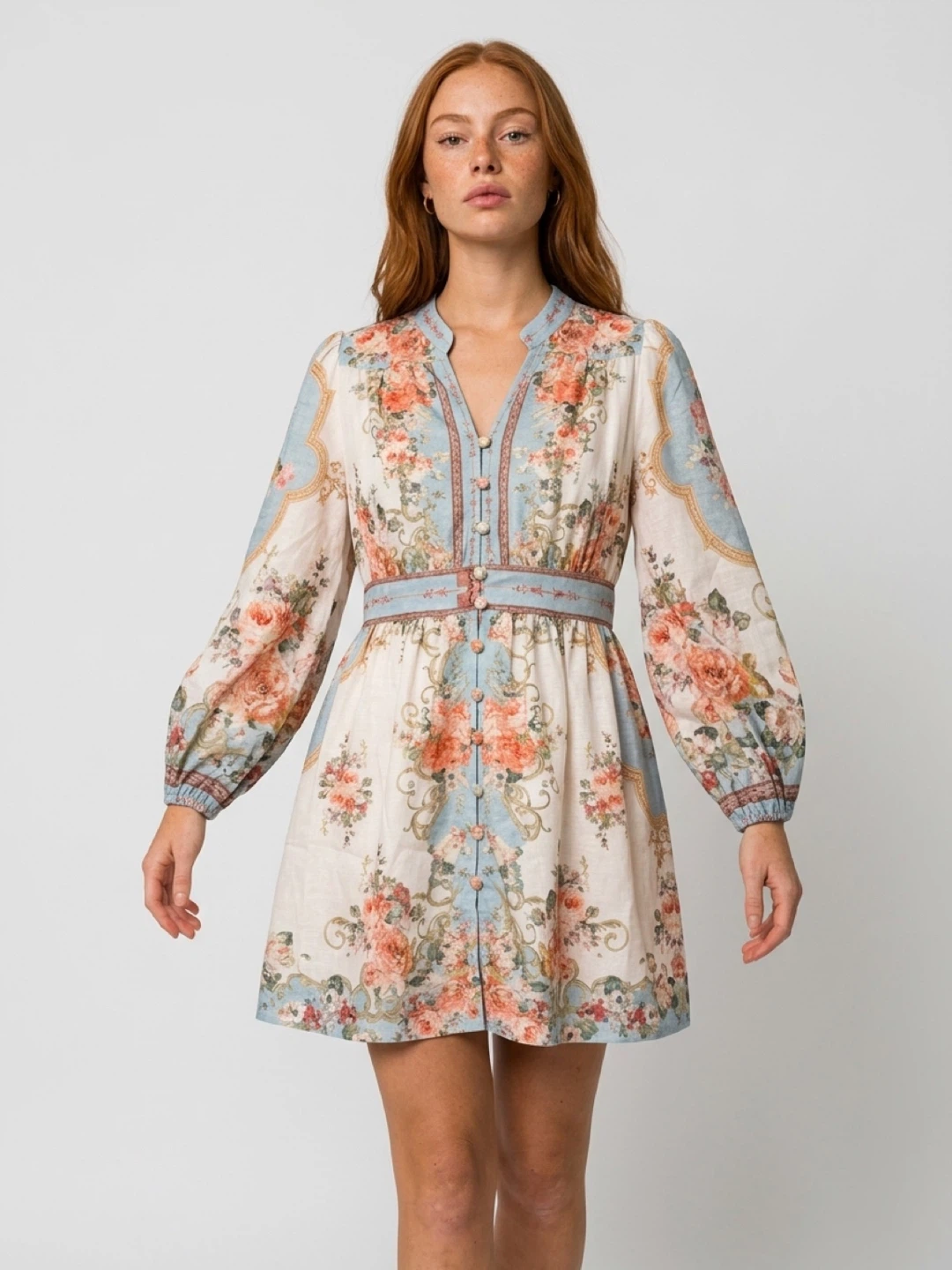 Floral Print Mini Dress - photo 3