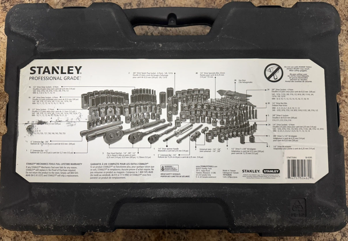 Stanley Professional Grade 229-Piece Socket Set - photo 2