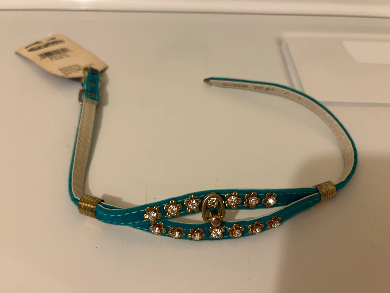 Burgham Teal Jewelled Pet Collar - photo 2