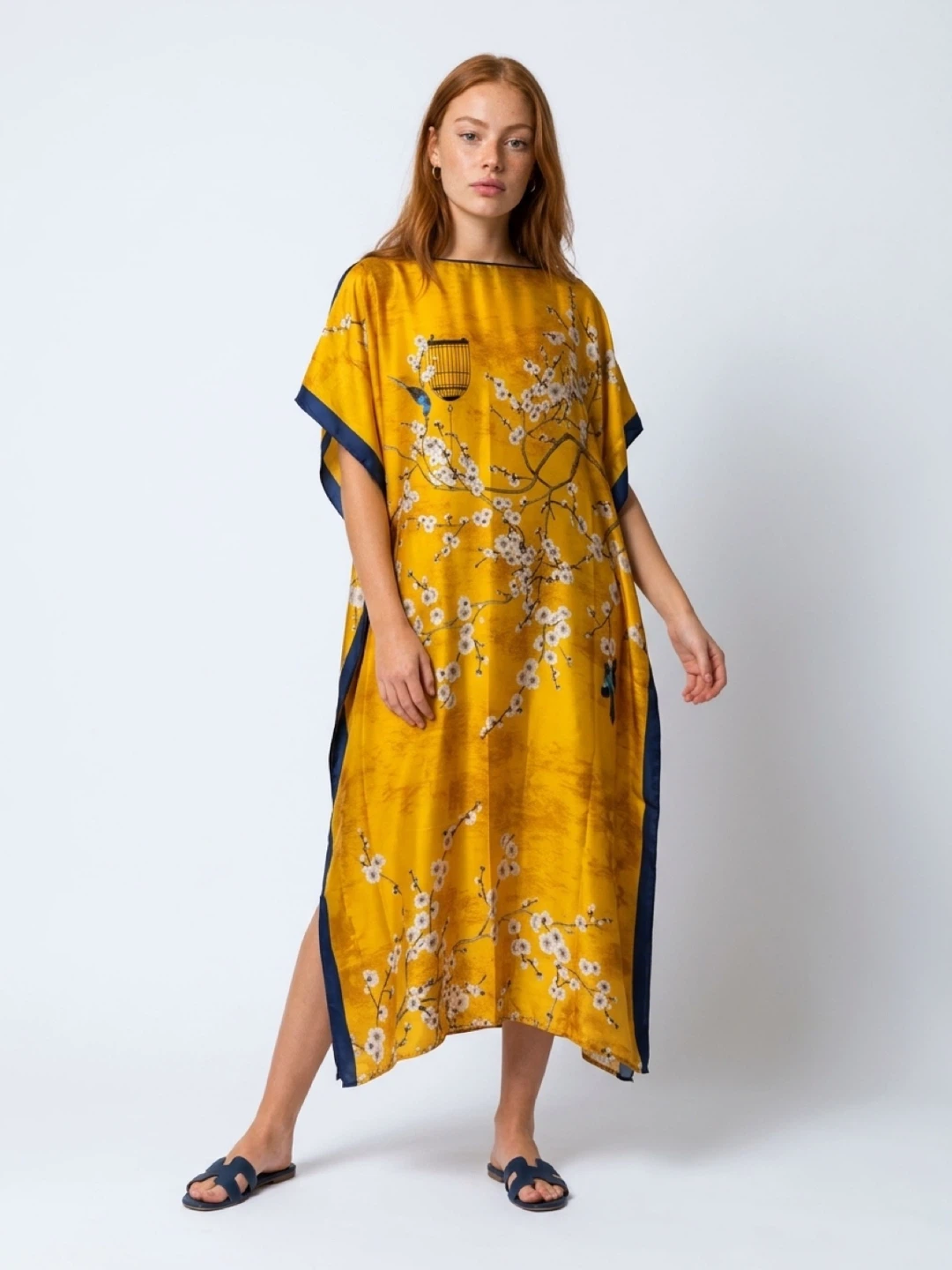 Yellow floral dress - photo 2