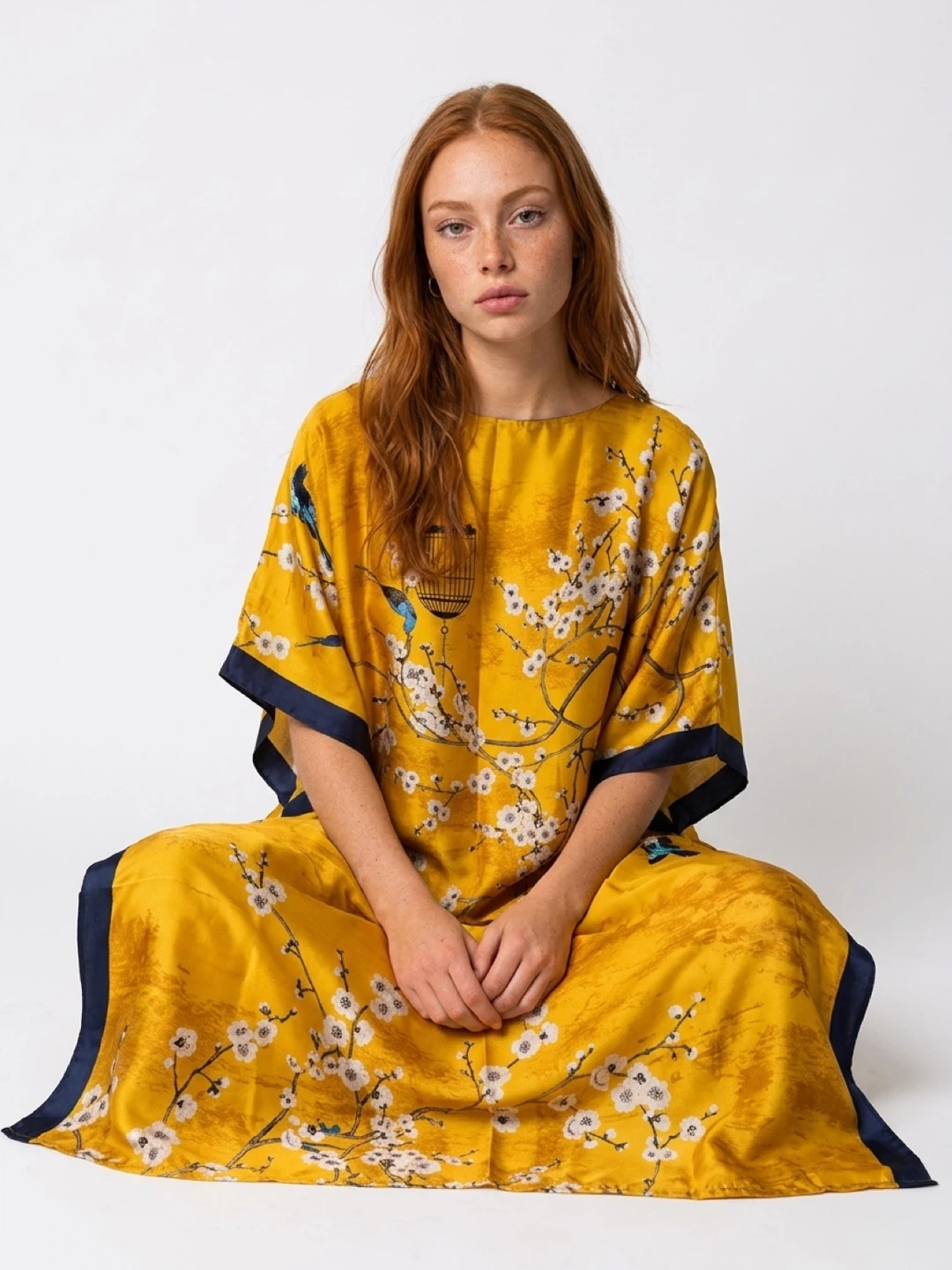 Yellow floral dress - photo 4