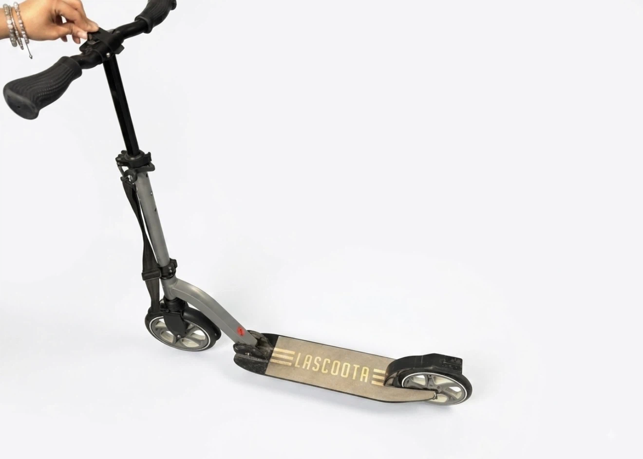 LASCOOTA Kick Scooter: Foldable, Adjustable Handlebar