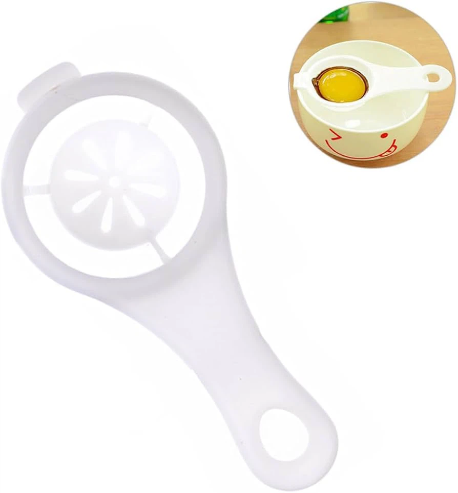 White Plastic Egg Yolk Separator - photo 2