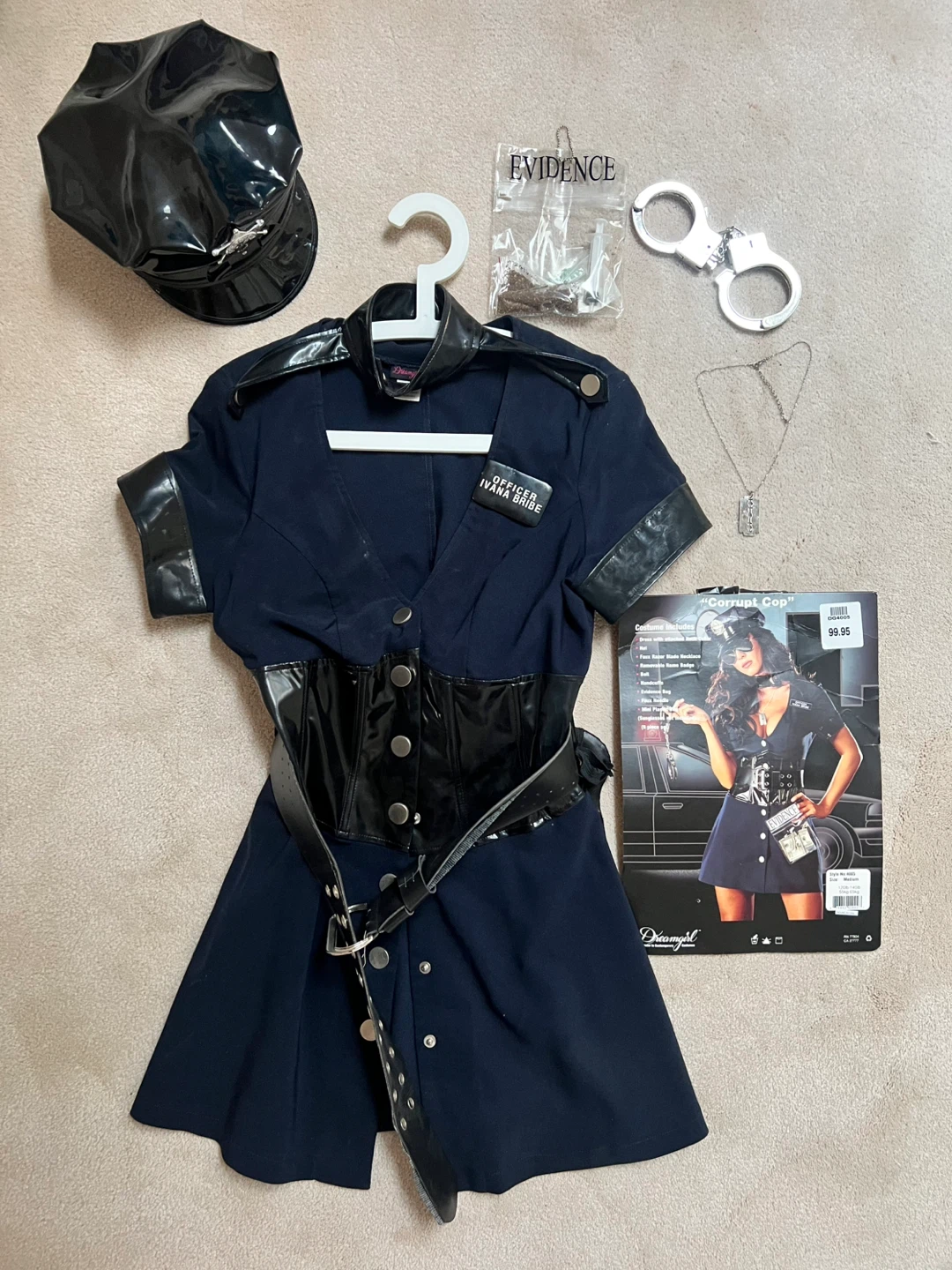 Dreamgirl Corrupt Cop Costume - Medium