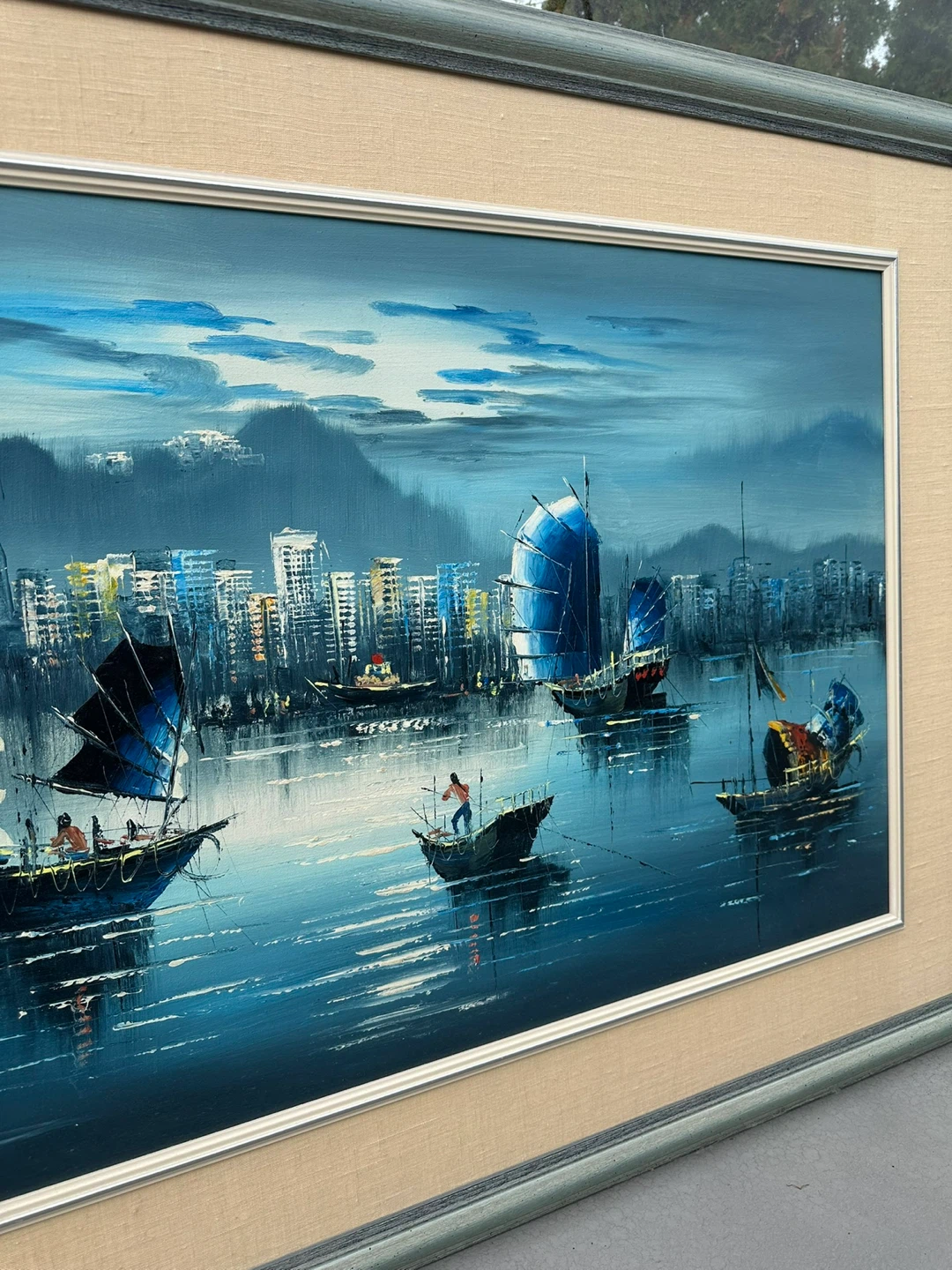 Hong Kong Harbour painting