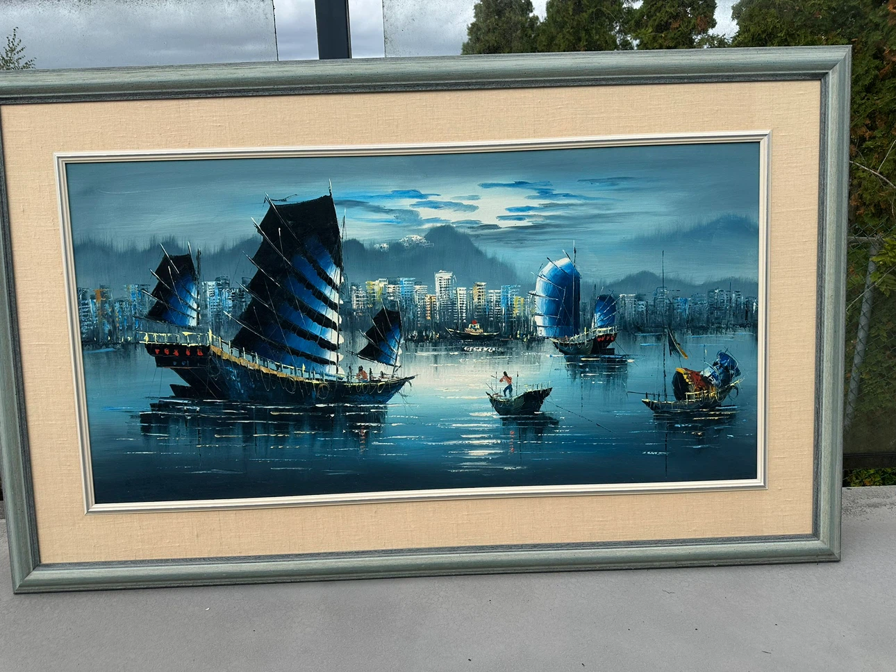 Hong Kong Harbour painting - photo 3