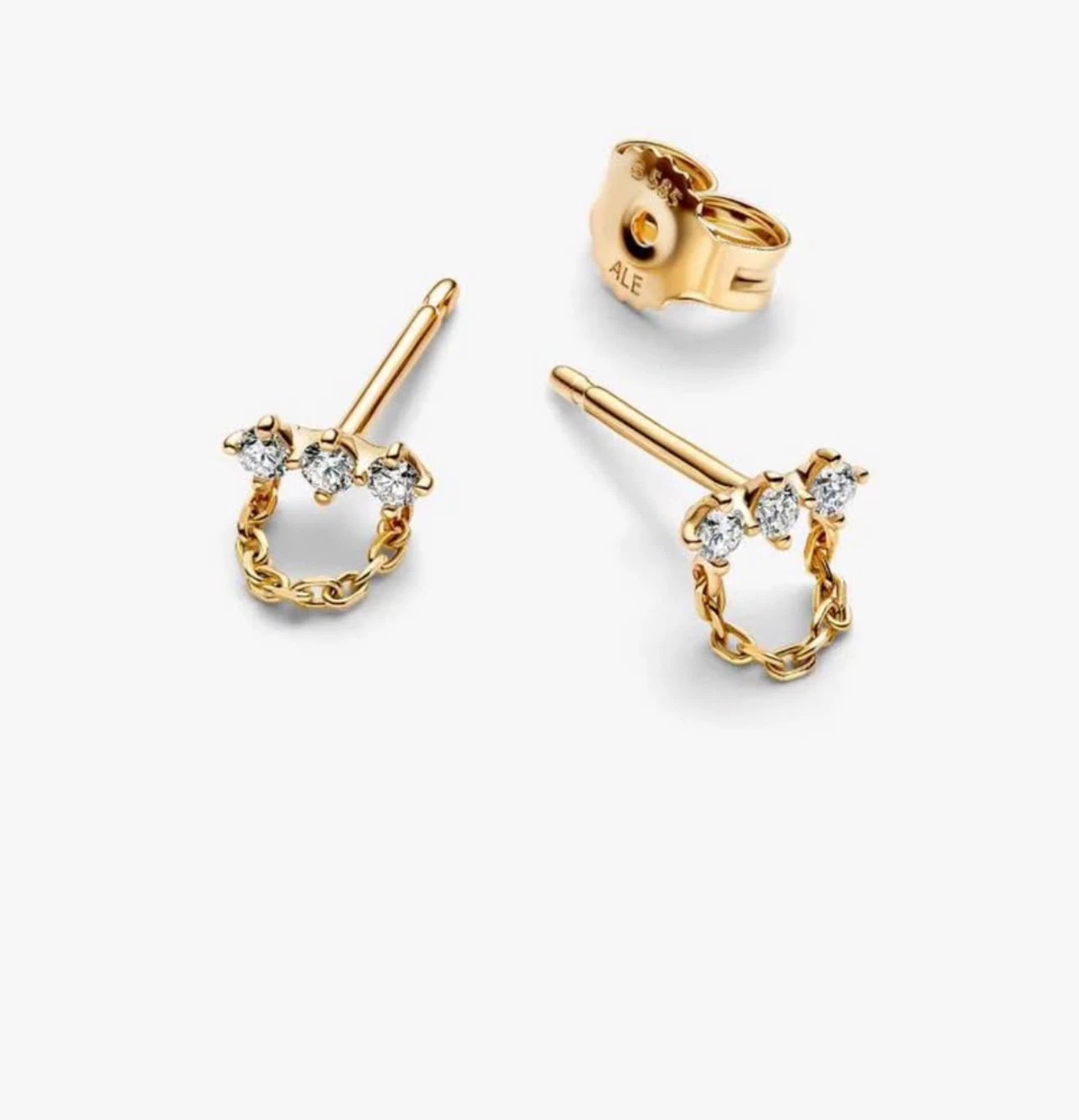 Pandora Era lab grown diamond trio stud earrings - photo 2