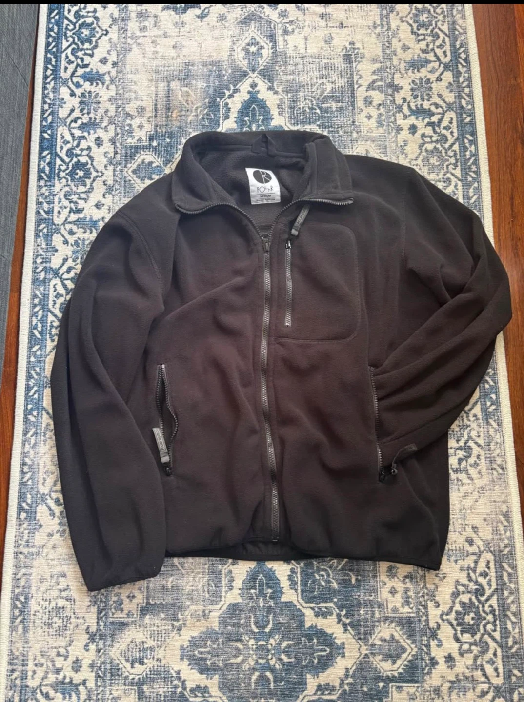 Polar Skate Co. Black Fleece Jacket