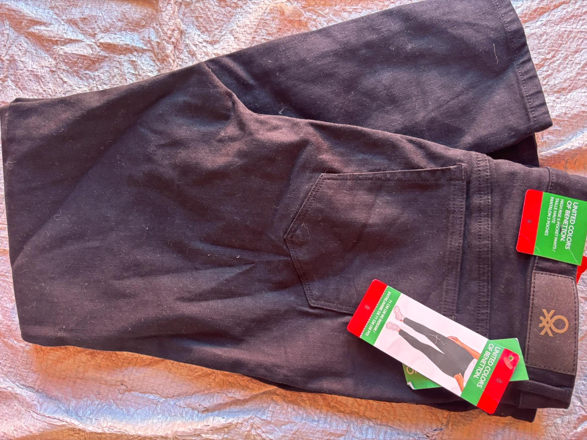 United Colors of Benetton High Rise 5-Pocket Pants - Size 8