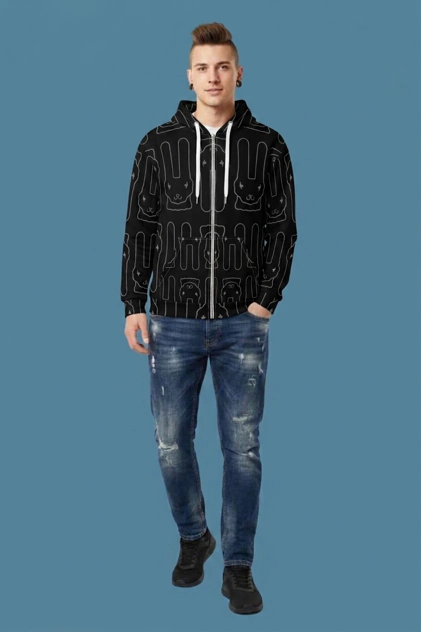 Mkicrattzzi Scuvgurt Unisex Bunny Hoodie - photo 3