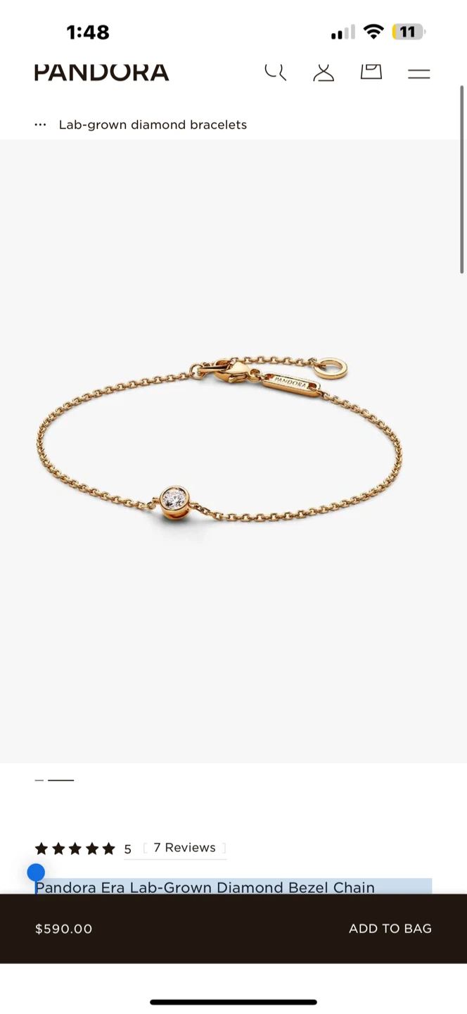 Pandora 14K Gold Bracelet