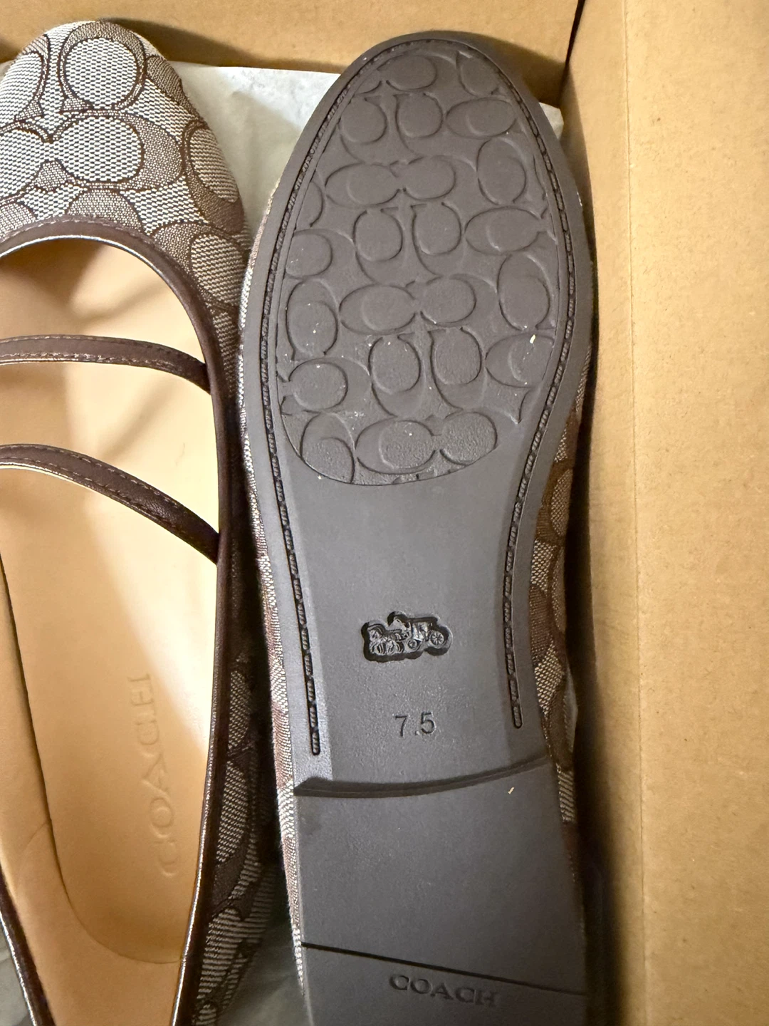 Coach Signature Mary Jane Flats 7.5 - photo 2
