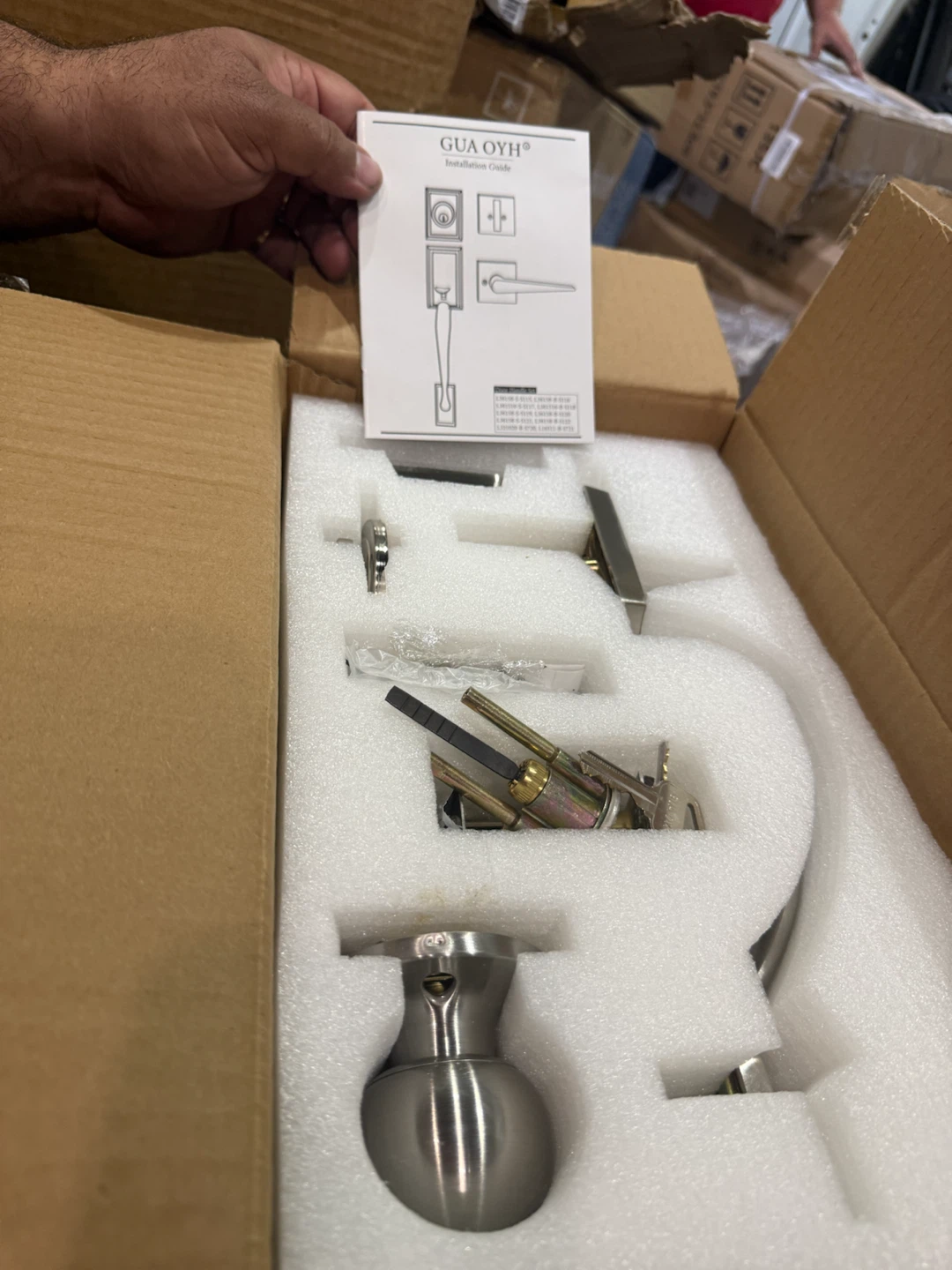 GUA OYH Door Handle and Lock Set
