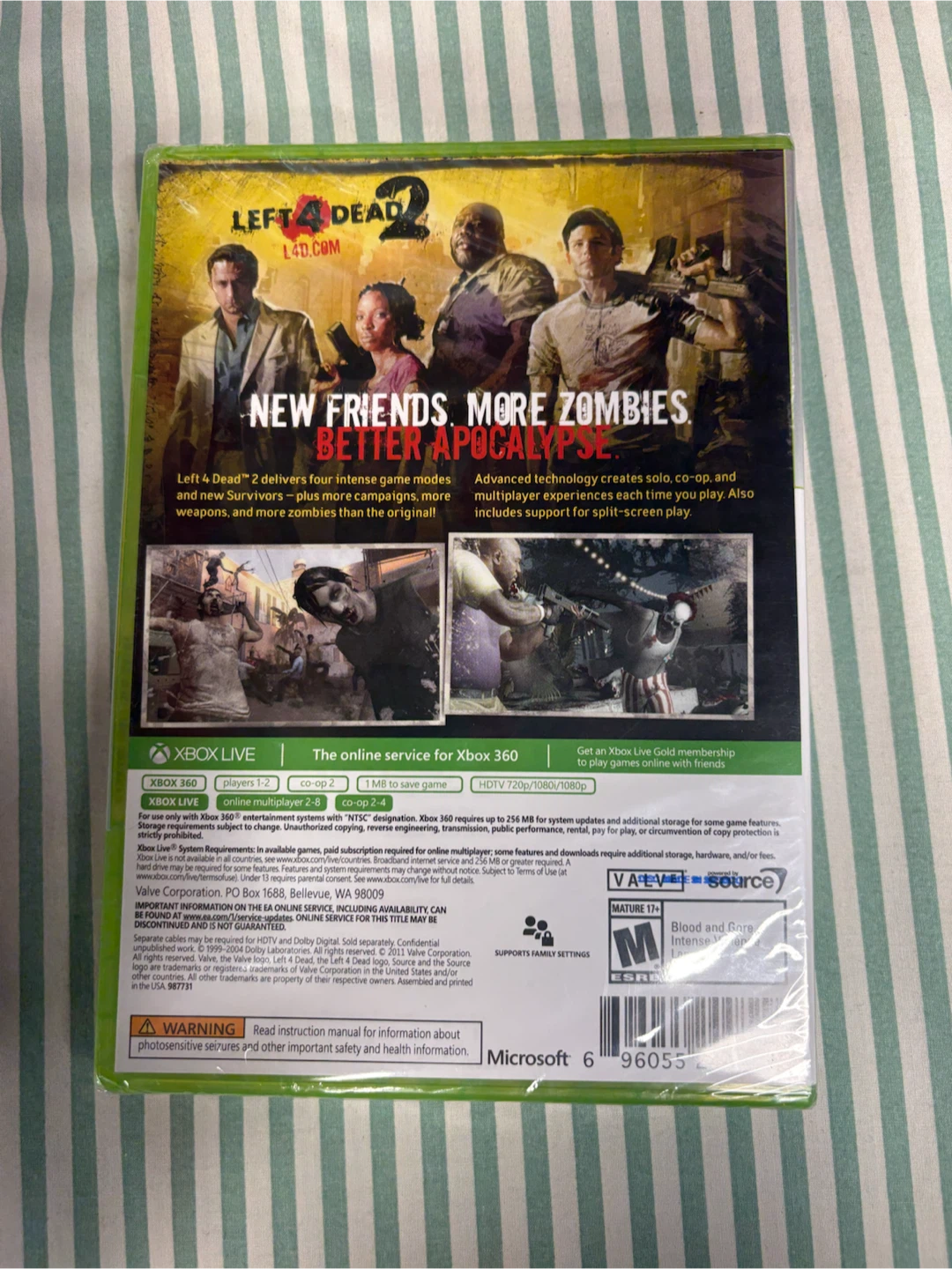 Left 4 Dead 2 for Xbox 360 sealed - photo 2