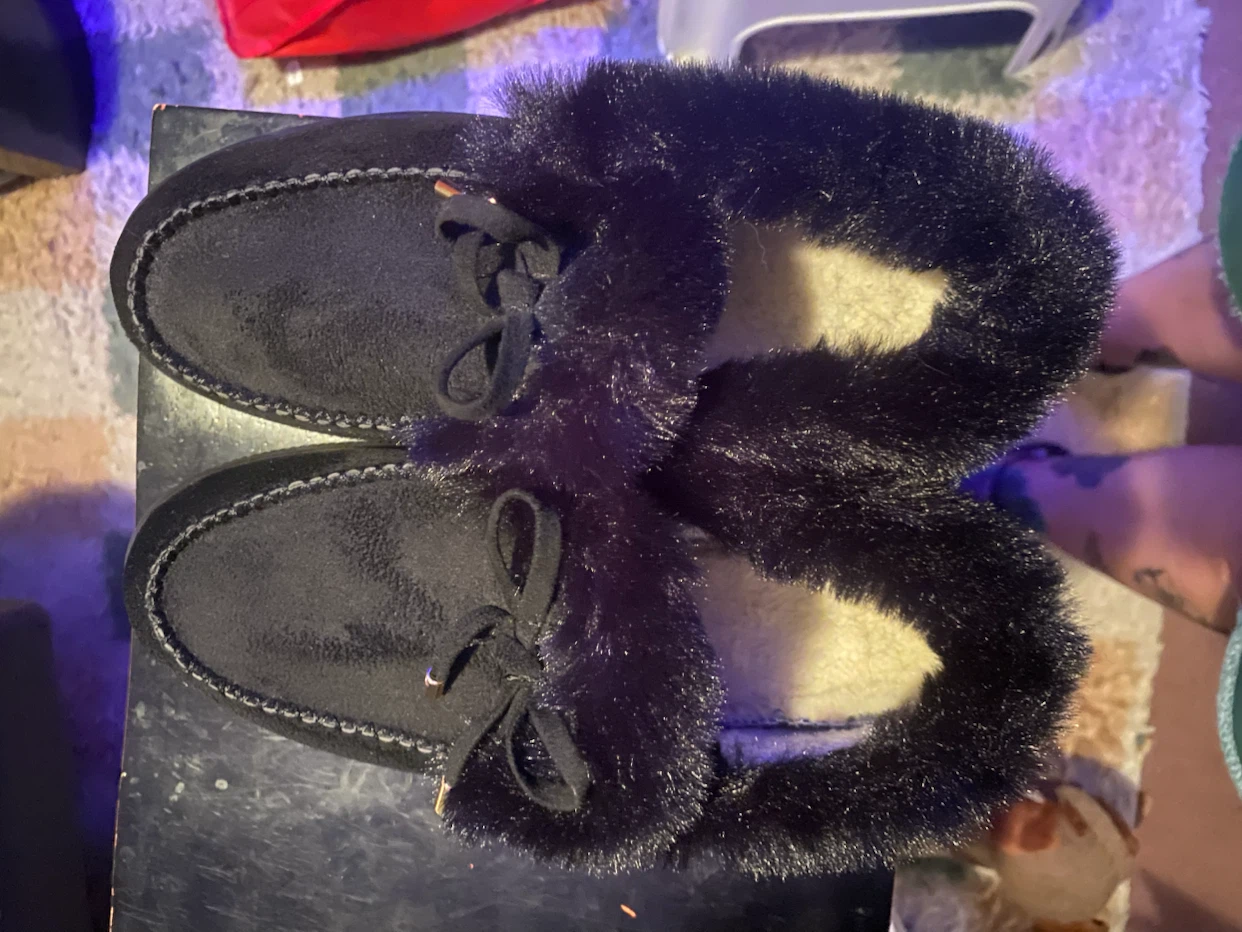 Black Faux Fur Lined booties Size 41
