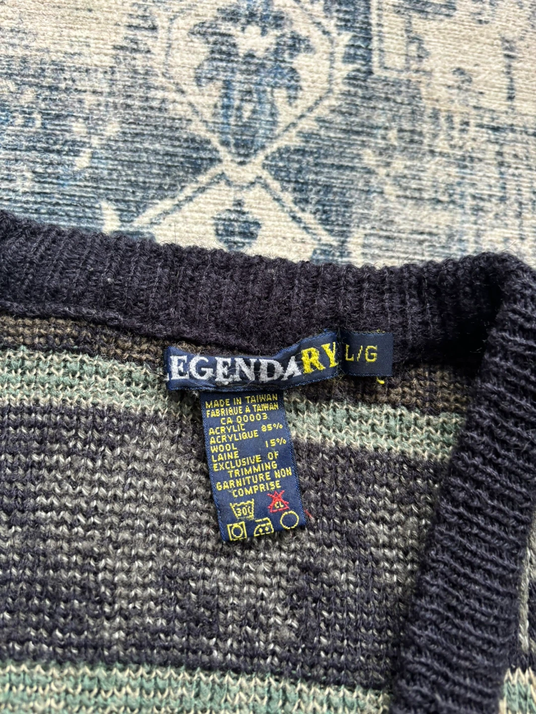 Legendary Patterned Knit Vest - Large - photo 3