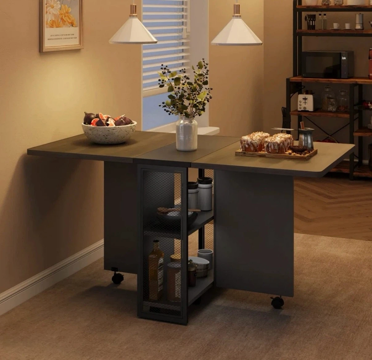 Folding Table with Storage