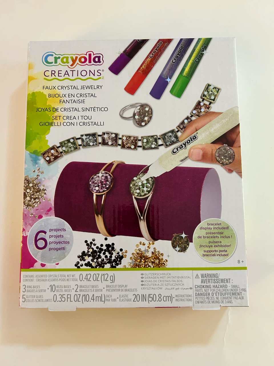 New! Crayola Creations Faux Crystal Jewelry Kit