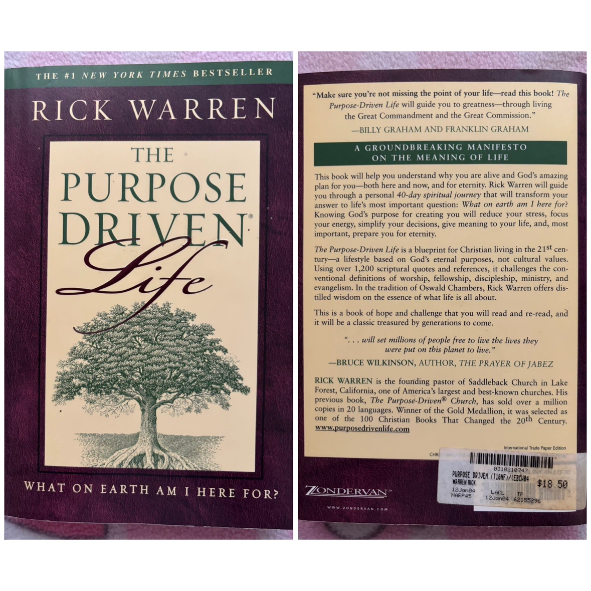 “The Purpose Driven Life” by Rick Warren