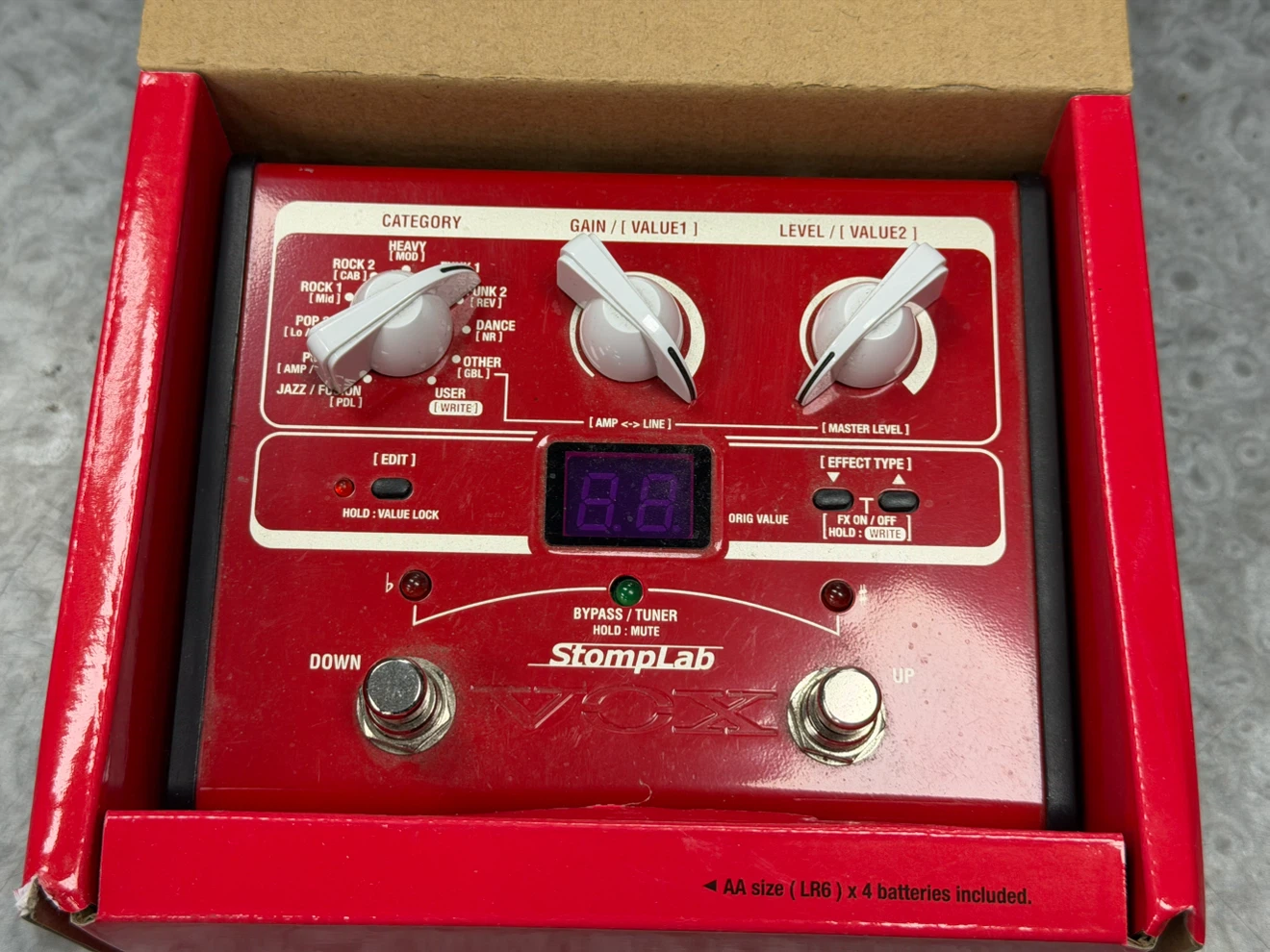 Vox StompLab 1B Modeling Bass Guitar Effect Processor - photo 3