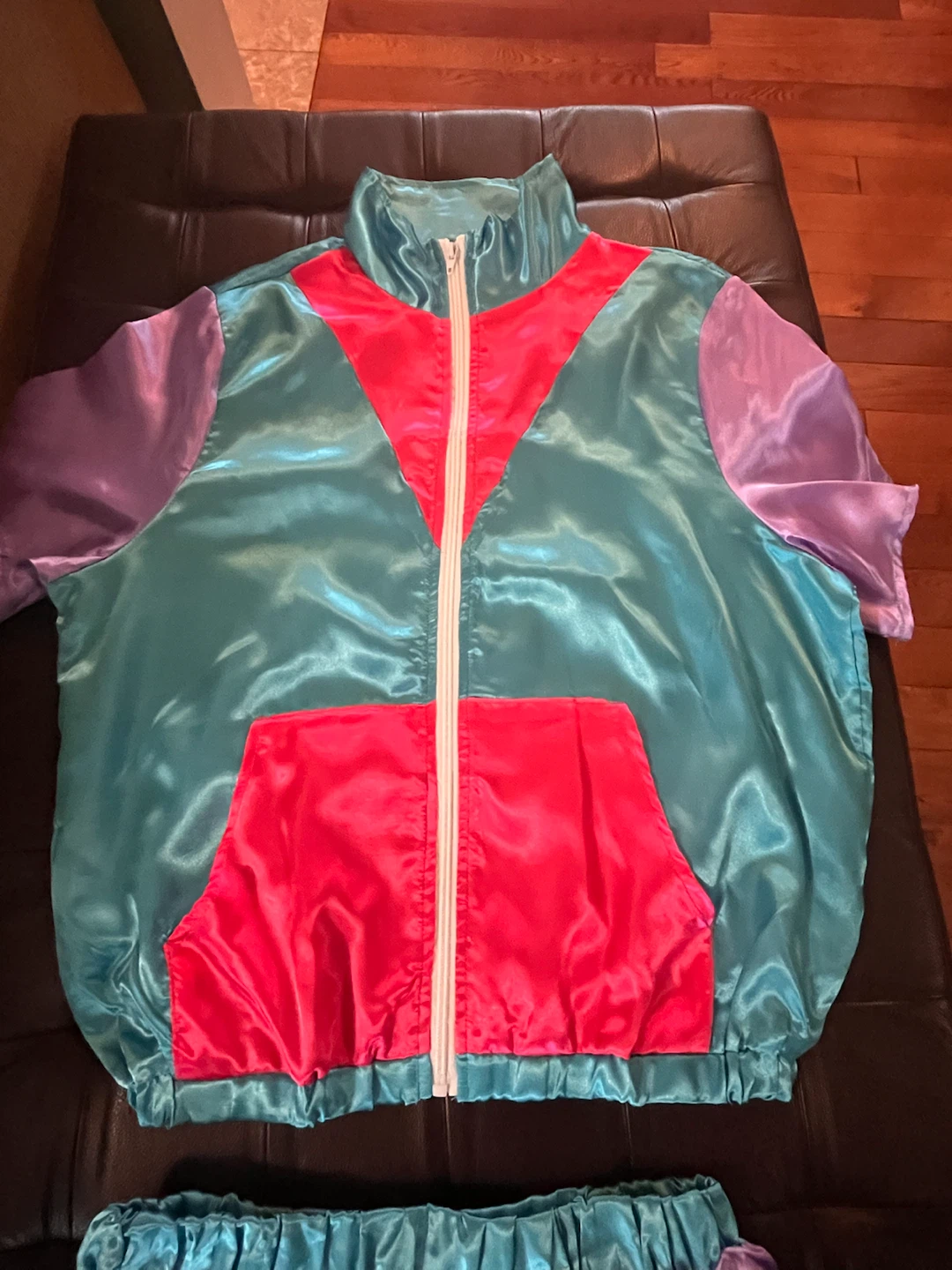 NEW Vintage Satin Tracksuit Shorts Set - photo 2